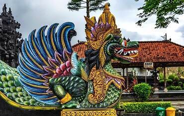 Indonesische gekleurde draak